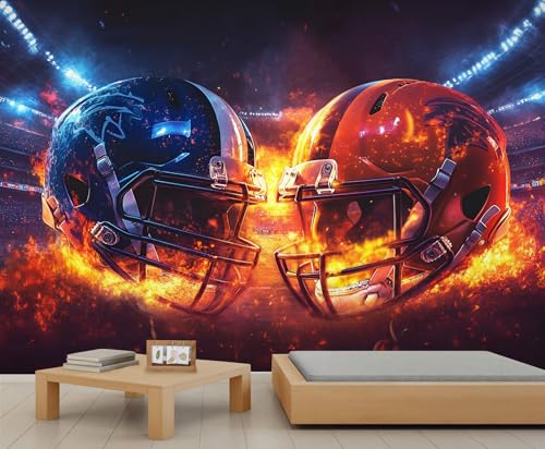 OZIQIJ American Football Mural, Sports Fan Wallpaper - Rugby Home