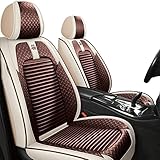 Fundas Asientos Coche Fácil de instalar：Tómate unos minutos para instalarla con correas elásticas y hebillas de liberación rápida, cierres de velcro y botones. Las fundas de los asientos traseros se pueden ajustar con cierre de velcro