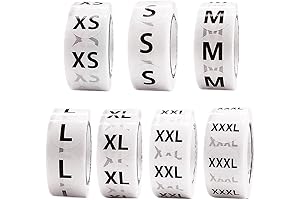 3500 PCS Clothing Size Stickers, Round Clothing Labels, Size Stickers for Retail clothing