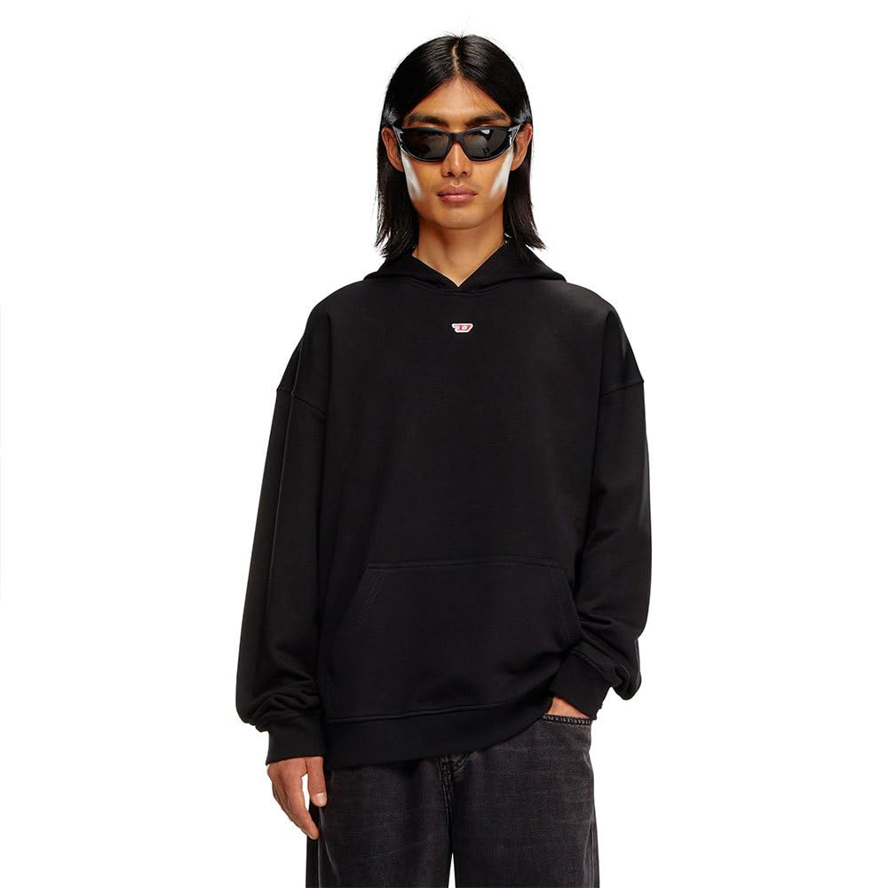 Diesel_S-BOXT-HOOD-D FELPA_SWEATSHIRT_Black_S Große Größen