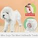 WTTTTW Male Pet Estrus Vent Dog Toys, Silicone Simulation Mating Pet Toy, Pet Dogs Interactive Plush Squeaky Toys, Plush Doll Bride for Dog Wedding Gift,White,13cm/5.1In