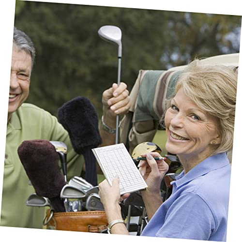 BESPORTBLE: 24 tarjetas de puntuación para golf, portátiles y recubiertas, herramienta práctica para competiciones y registro de resultados, ideal para entusiastas del golf miniatura 5