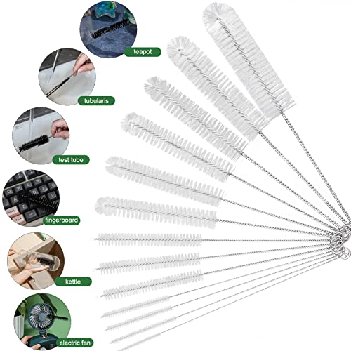 Image of CiaraQ Bottle Cleaning Brushes, 8 Inch Nylon Tube Brush Set