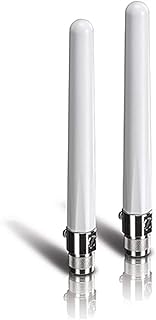 TRENDnet 4/6 dBi Surge Outdoor Dual Band Omni Antenna Kit, Replaceable Surge Protection Fuse, TEW-AO46S