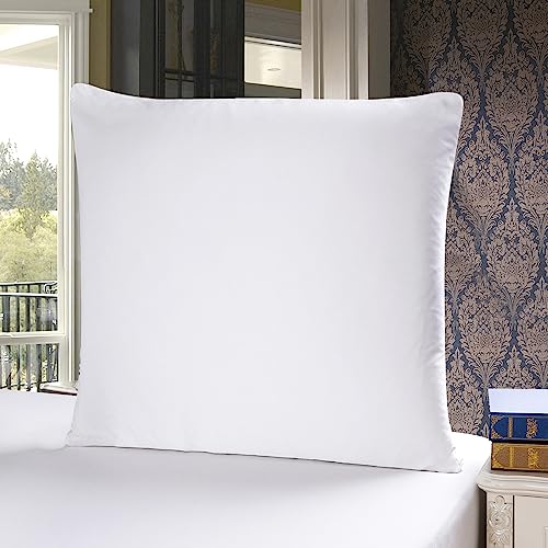 townssilk Both Side 100% 19mm Silk Pillowcase 40x40cm Pillow Case Cushion Cover with Hidden Zipper White