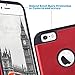 ULAK iPhone 6S Case, iPhone 6 Case, Slim Fit Dual Layer Soft Silicone & Hard Back Cover Bumper Protective Shock-Absorption & Anti-Scratch Case for Apple iPhone 6/6S 4.7 inch, Red