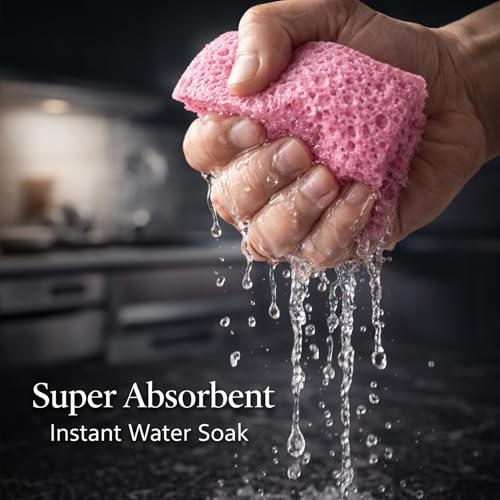 Image of Cutting EDGE Car & Bike Cleaning Sponge Set of 5, Reusable Absorbent Scratch Free Sponge for Car Wash & Detailing (Multicolor)