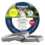 PetArmor Extend Cat Flea and Tick Treatment & Prevention Collar for Cats, 8 Months of Protection, Waterproof, Kills Fleas, Ticks, and Larvae, 2 Count