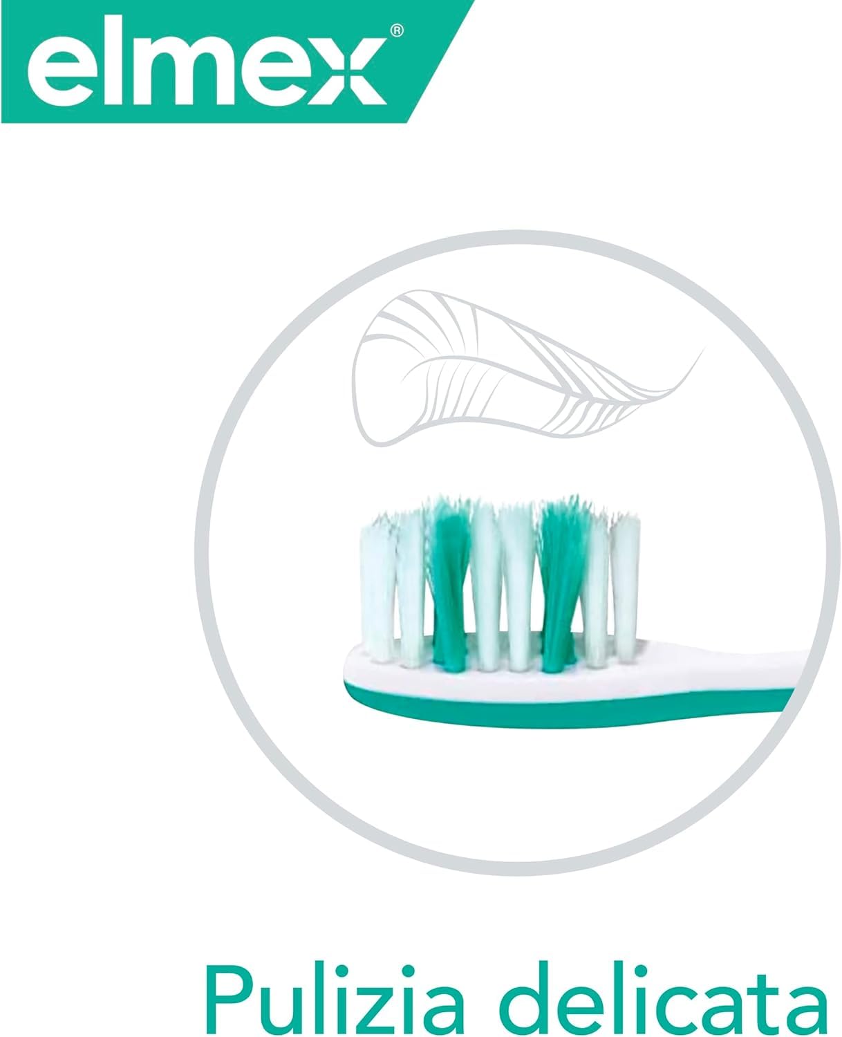 Elmex Spazzolino Sensitive per Denti Sensibili Setole Morbide Manico Ergonomico