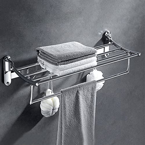 Porte-serviettes mural pliable design pour petites salles de bain modernes