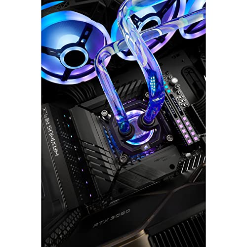 Hydro X Series iCUE XH305i RGB PRO Kit di raffreddamento personalizzato (Circuito di raffreddamento per CPU Hardline, Waterblock per CPU, Combo pompa D5, Radiatore, 3 ventole RGB) Nero - Sistema di raffreddamento - Immagine 7