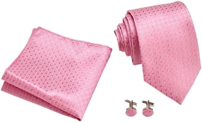 Korean casual tie men's polyester pocket square cufflinks set