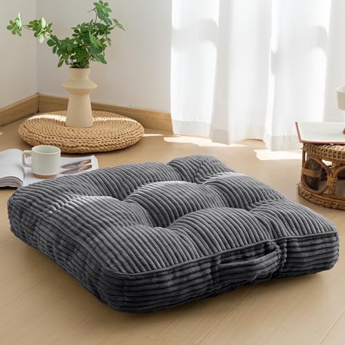 HIGOGOGO Floor Pillow Cushion for Adults, Meditation Cushion Pill...