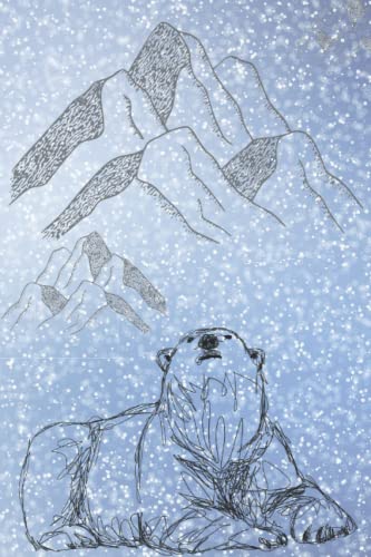 Polar Bear Northern Lights Notebook: 6x9, 120 Lined Pages, Journal for Polar Bear Lovers