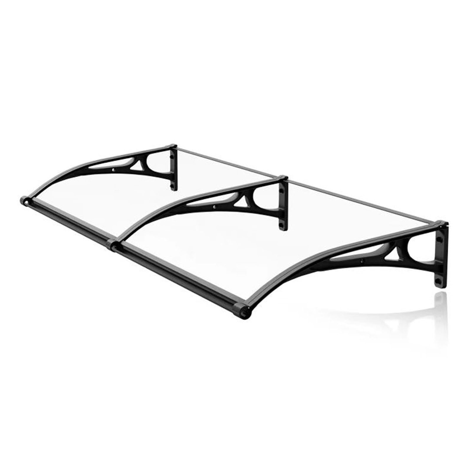 Marquesina Puerta, Marquesinas, Marquesina Puerta Exterior, Marquesinas para Terrazas, Tejados De Plastico Exterior, Protección contra Rayos UV, Lluvia Y Nieve(Clear,39.4inx47.2in)
