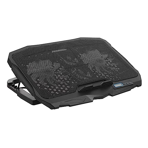Base para portátil con ventilador LED ajustable Tofficu miniatura 1