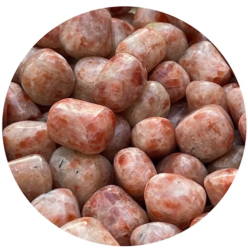 Image of GAF TREASURES 1 /2 LB Sunstone Tumbled Stones, Polished Sunstone Gemstone, Sunstone Healing Crystals (Sunstone)