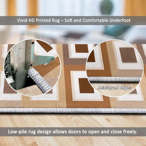 Tapis de sol doux marron pour réchauffer l'ambiance de votre chambre - 8