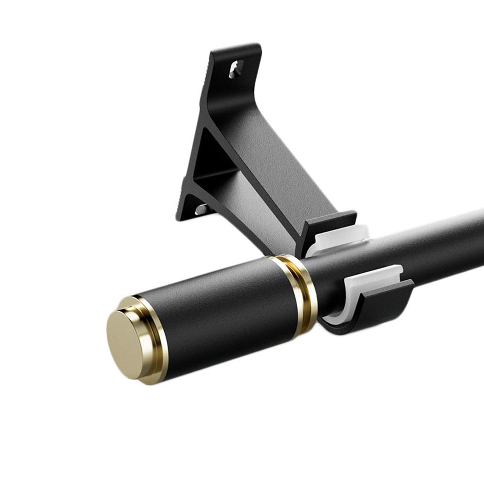 WQPMNYG Black Curtain Rod 1m to 6m Adjustable with Cylinder Ends Perfect for Bedroom & Living Room 320cm Room Divider Sturdy Bracket Included