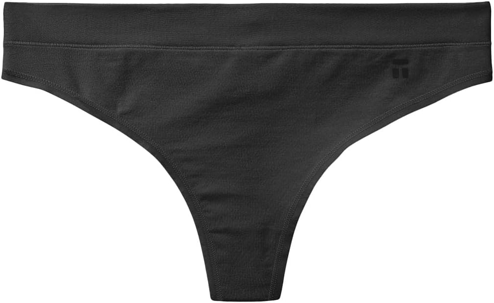 Tommy John Women's Supima Cool Cotton Thong Underwear, Soft Quick Dry Stretchy Fabric, Breathable Seamless, No Show Panties