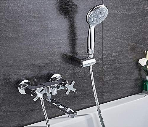 Robinet de bain en laiton mitigeur avec kit pomme de douche classique
