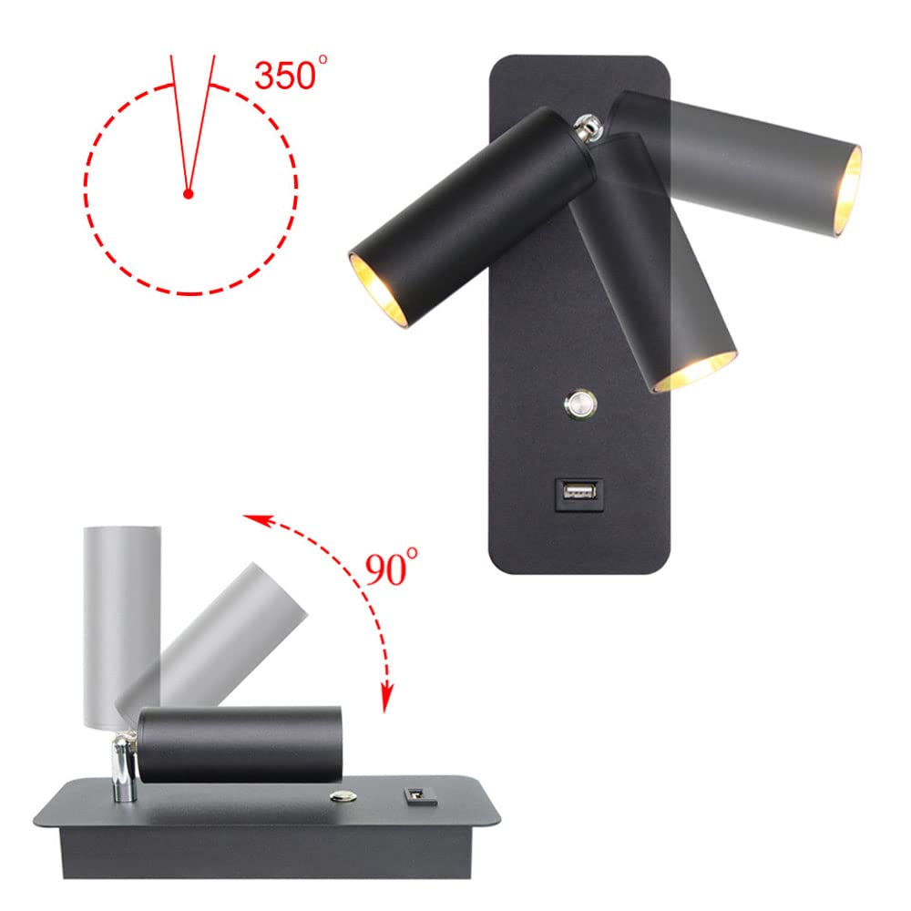 Amazon.co.jp : ベッドサイド読書用ウォールランプ、スイッチ