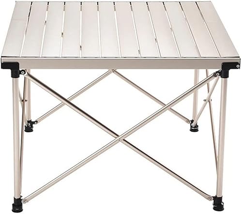 ZSEDP - Mesas de picnic para campamento mesa portátil de aleación de aluminio para exteriores altura ajustable mesa plegable ultraligera