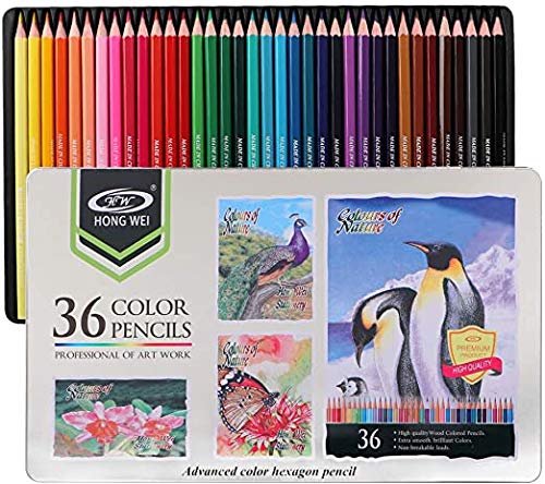 Hong WeiAdvanced Color Hexagon Pencils (Set of 36)