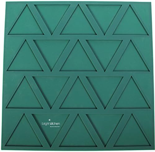 Dehydrator Triangle Chip Mold Shape Silicone Sheet Mat for Excalibur Dehydrating 14" x 14" Raw Tortilla Cracker Cookie Drying Bright Kitchen Brand