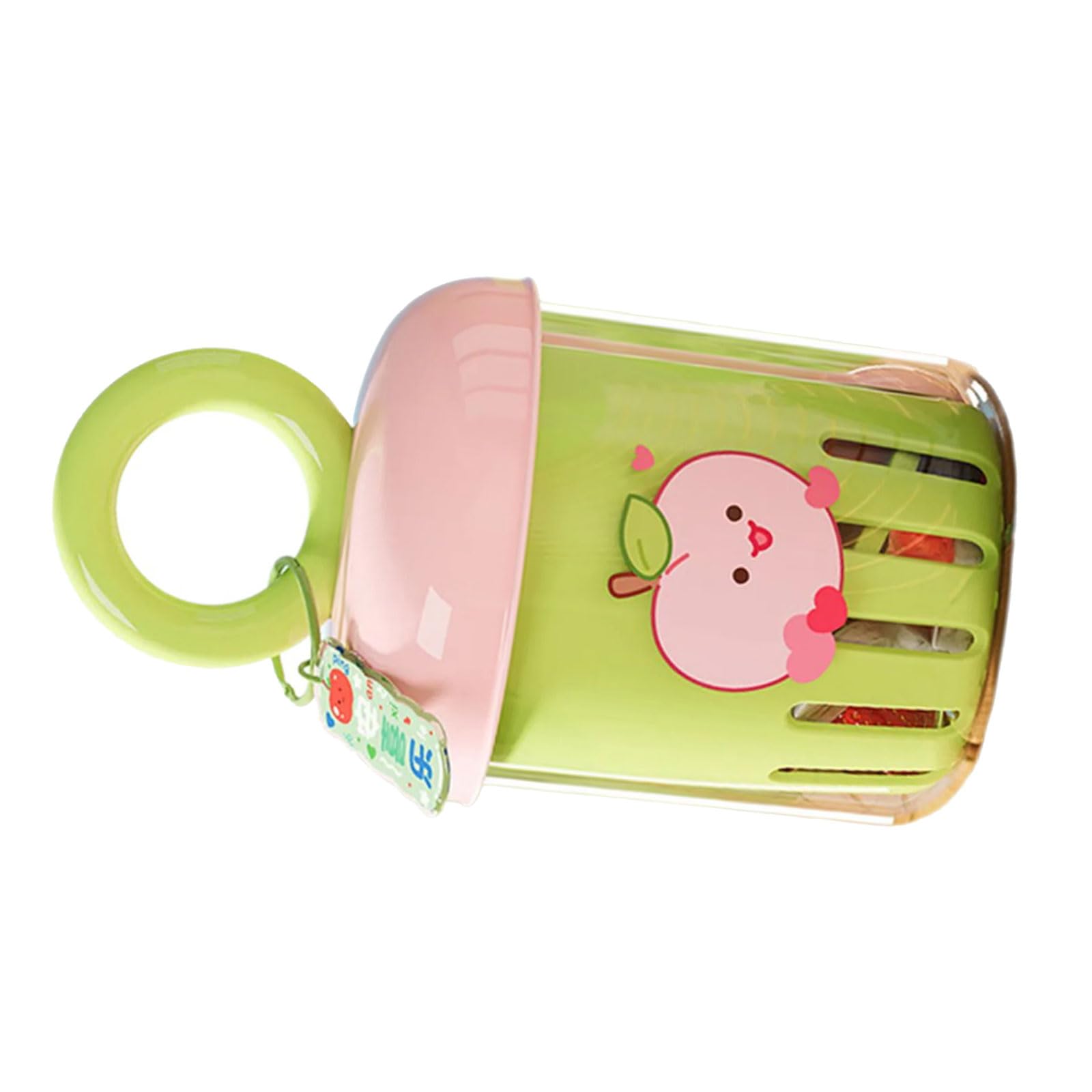 Qusinfc Effective Travel Fruit Container Detachable Strainer Basket PP Leak Proof Seal Includes Delicate Carry Fork Multifunctional Drainable Fruit Cup with Utensils
