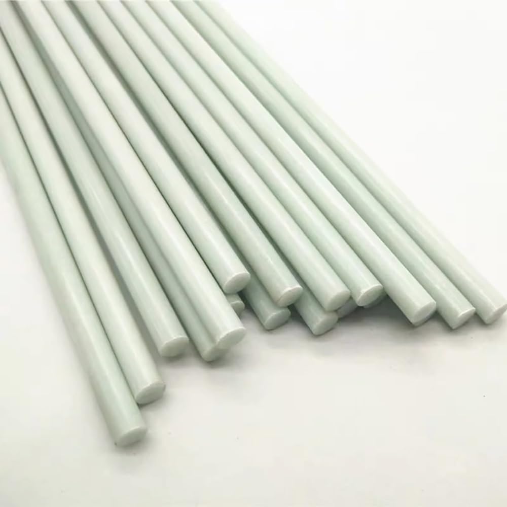 Tige En Fibre De Verre Blanche, Diamètre 1-5mm, Longueur 500mm, Matériau Isolant, Tige En Fibre De Verre Solide, 20 Pièces(1.5x500mm)