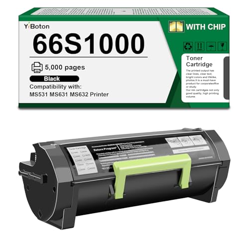 Image of High Yield 66S1000 Black Toner Cartridge with Smart Chip