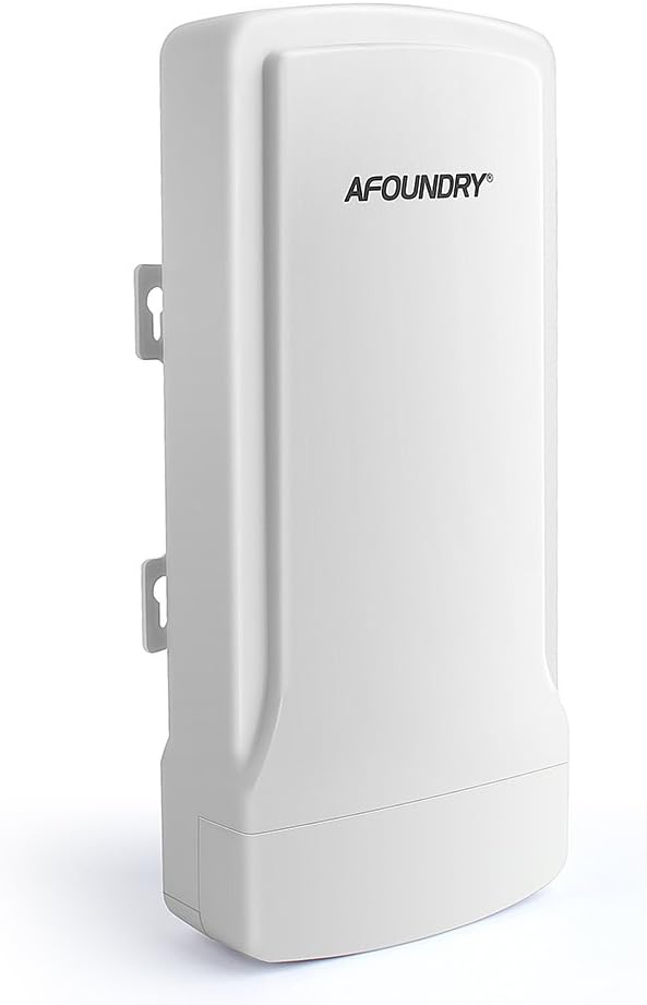 Afoundry Best High Power Outdoor CPE IP65 Weatherproof Wireless WIFI Access Point Repeater, 5.8GHz 300Mbps Built in 15dBi Dual-polarized Directional Antenna, Passive POE Model L20