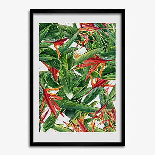 Cadre MDF Tulup 50x70 pour habiller un mur vide avec la peinture Strelitzia royale