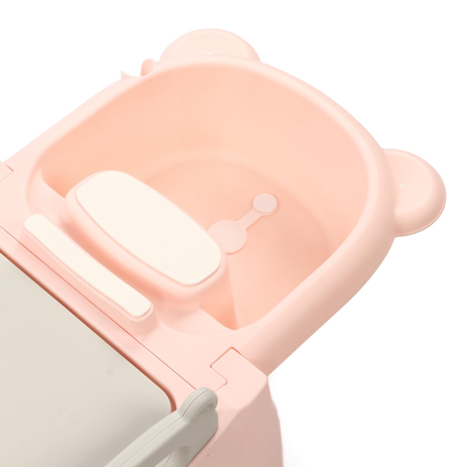 HEEPDD Shampoo-Stuhl, Ergonomischer Haarwaschhocker für Kleinkinder mit Abnehmbarem Becken für den Hausgebrauch, Ideal für die Haarpflege von Kindern (#1)