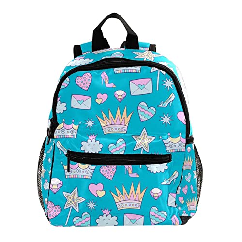 Sac à dos enfants ergonomique et léger à motif couronne mignon