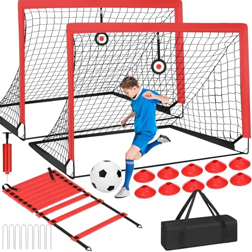 6' x 4' Soccer Goals Nets Set