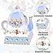 24Pcs Flower Tea Party Favor Gift Boxes Mini Teapot Candy Box Theme Tea Pot Party Decorations for Wedding Birthday Baby Shower Girls Floral Vintage Style Paper Goodie Treat Bags Spring Supplies