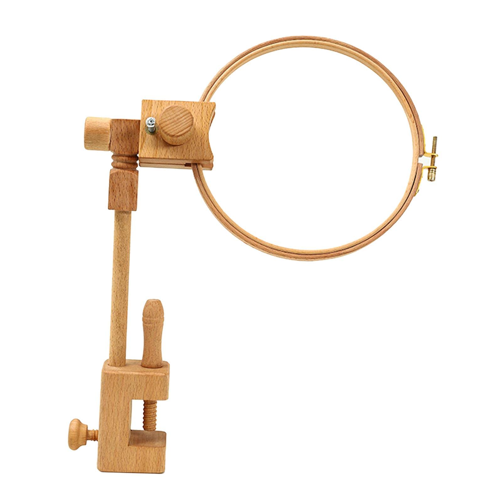 Verstellbarer Stickrahmen Aus Buchenholz für Und Rechteckige Stickringe, 20cm Schleife