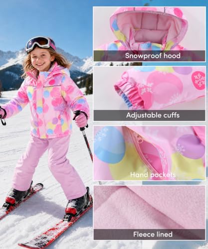 Image of Hiheart Boys Girls Winter Ski Jacket & Pants Set 2-Piece Snowsuit
