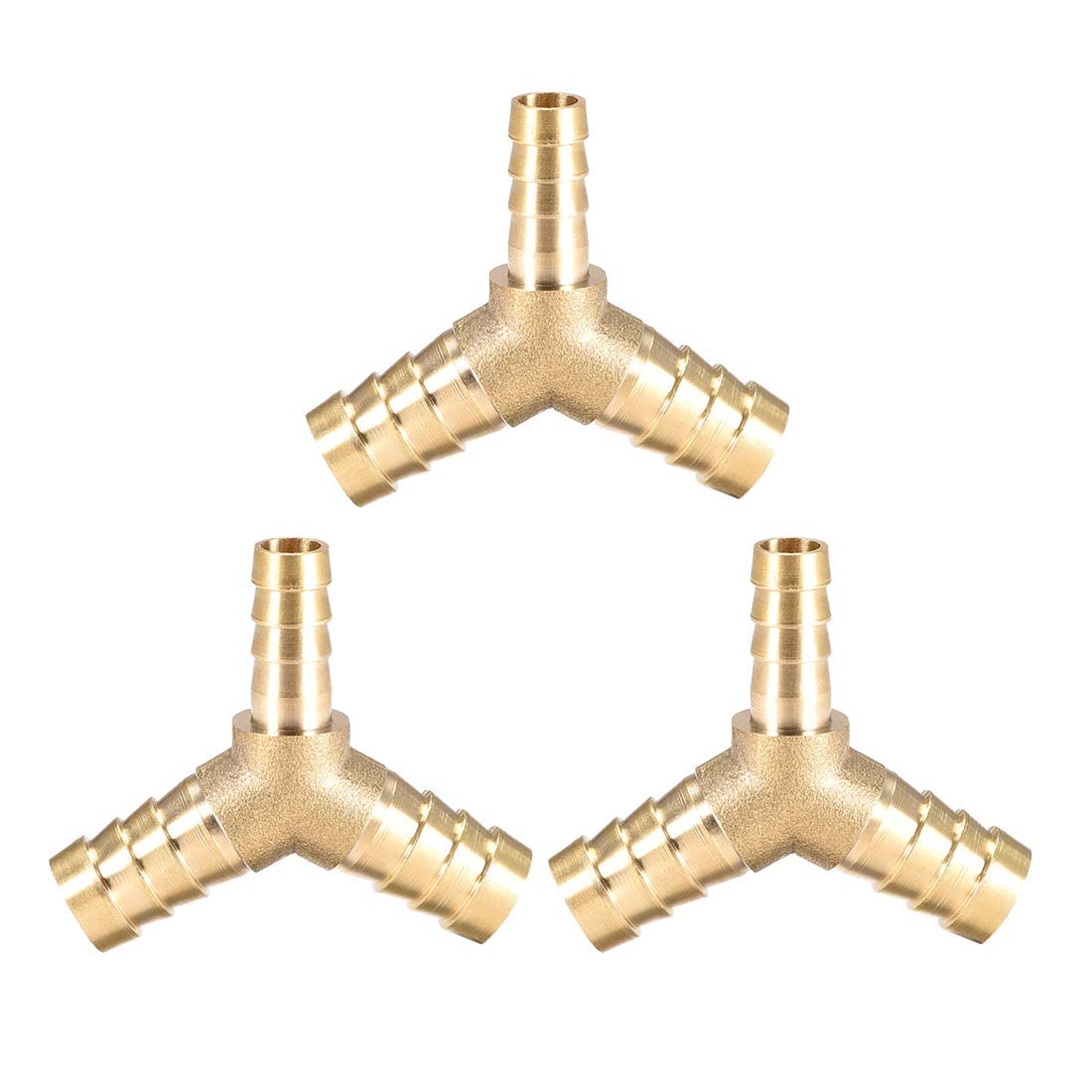 Joywayus Raccordo A Y In Ottone Con Valvola A Sfera - Diametro Interno 3/8" - Per Tubi Flessibili, 3 Vie
