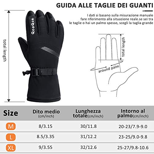 QcoQce Guanti Invernali Uomo Donna, Guanti