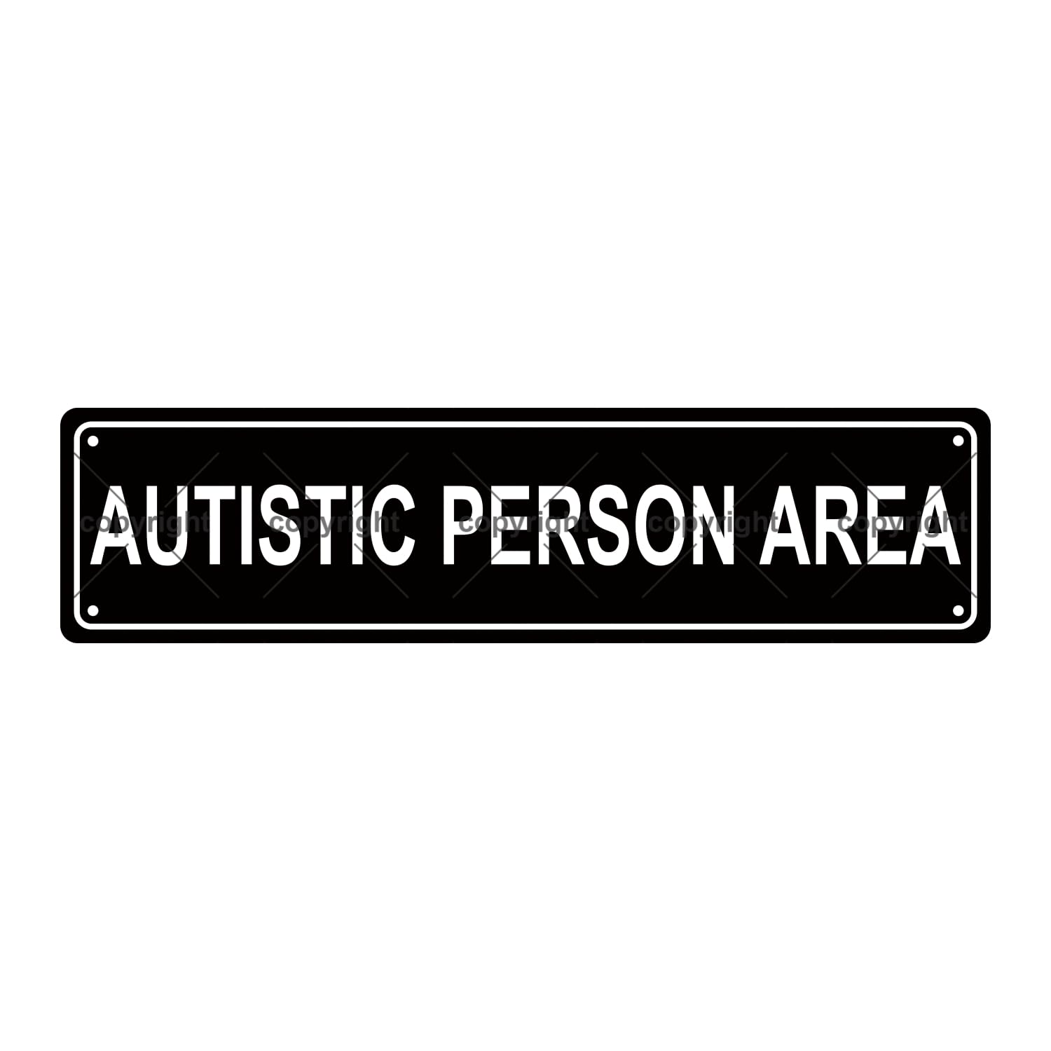 Autistic Person Area Mental State Metal Tin Street Sign Bar Cafe Garage Cave Home Room Wall Bathroom Farmhouse Garden Porch Patio Decor,4x16 Inch