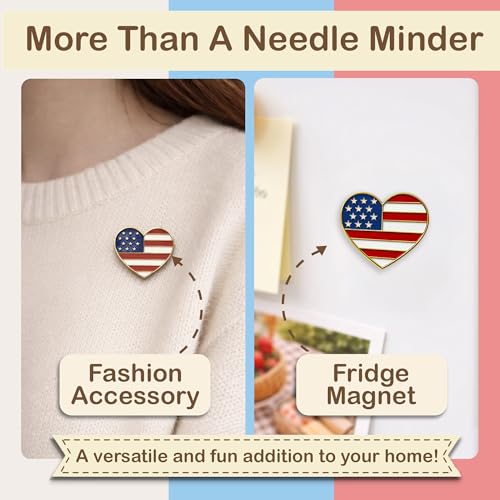 Image of Kraftex Magnetic Needle Minder. Needleminder for Embroidery & Sewing. Cute Needlepoint Accessories. Magnetic Needle Holder for Cross Stitch. Cute Magnet Pin Gift