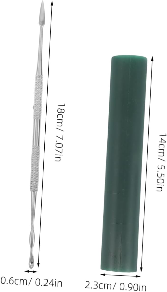 OFFIGAM Wax Tube for Jewelry Making Carved Sculpture Tool with Wax Casting and Engraving Knife for Craft Projects