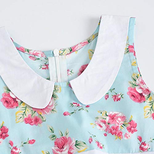 Girls 50s Vintage Polka Dot Flower Swing Cape Collar Rockabilly Prom Party Dress Audrey Wedding Formal Cocktail Evening Gown3