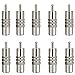 10 Pack F Type Female to RCA Male Coaxial Cable Adapter, Straight Coupler Adapter Connector for Video Audio (Nickel Plated)