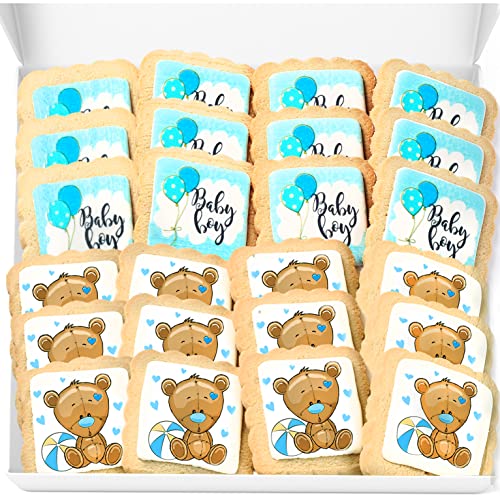 Baby Shower Cookies Baby Boy 24 PACK Dessert Table Party Favors D...