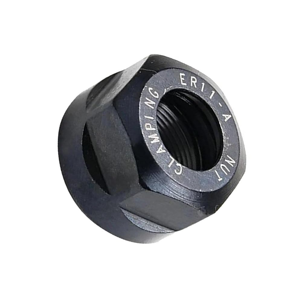 4pcs ER11 A Type Chuck Collet Nut, M14*0.75mm High Precision Metal Clamping Nuts for Router Bit Holder