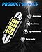 Yorkim Super Bright 578 LED Bulb White 41mm 42mm led Bulb Canbus Error Free 16-SMD 4014 Chipset, 212-2 Dome Light Map Light, 211-2 LED Interior Light, Watts:2W/bulb, Lumens:105LM/bulb,Pack of 4
